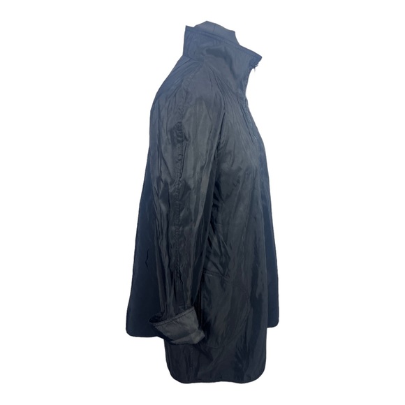 VTG 90’s Black/Brocade SACKABLES Reversible lightweight jacket Rainjacket Sz Md. - Picture 11 of 14